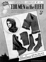 vintage service mens knitting pattern 1940
