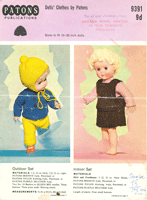 dolls knitting pattern for 10 16 and 20 inch dolls