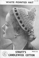 vintage crochet hat patterns 1950s