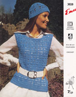 vintage crochet pattern ladies 1970s