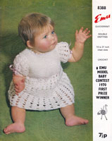 vintage baby crochet dress pattern 1970 winner of baby contest bradley