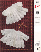 vintage baby jacket and dress crochet pattern 1970s