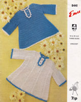 vintage baby dress crochet pattern 1970s