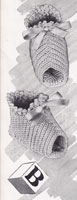 vintage crochet slippers