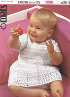 vintage baby dress crochet pattern