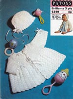crochet baby pattern vintage matinee jacket