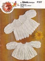 crochet baby jacket pattern vintage
