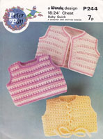 vintage crochet and knitting pattern little tops 1960s
