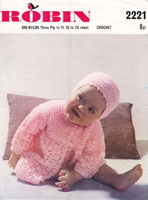 crochet baby matinee coat patterns