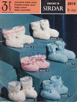 vintage crochet bootees pattern