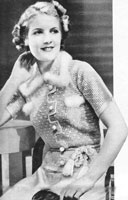 Bedjacket crochet pattern