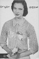 bedjacket crochet pattern