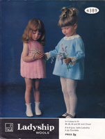 vintage baby dress knitting and crochet pattern ladyship 4389