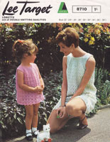 vintage ladies crochet pattern dress