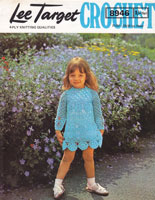 vintage girls dress crochet pattern 1970 lee target 8946
