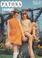 vintage girls dress crochet pattern 1970 patons 2073