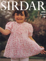 vintage baby dress crochet pattern 1970