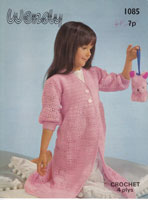 vintage childs dressing gown crochet patterns