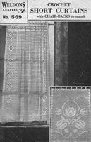 vintage crochet pattern 1940s curtains