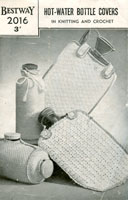 Cochet pattern hot water bottle cover