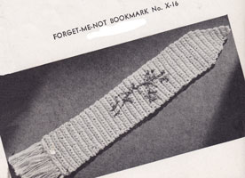vintage crcohet book mark gift idea 