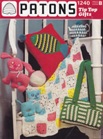 Vintage retro crochet gift pattern book
