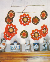 Classic retro crochet pattern mobile