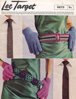 vintage crochet pattern ties belts gloves