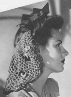 vintage snood crochet pattern