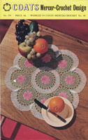 vintage crochet mat pattern 1960s