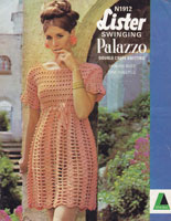 vintage ladies dress crochet pattern lister n1912 1960s