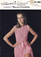 vintage ladies dress skirt crochet pattern twilley c53