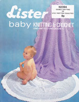 vintage baby shawl knitting pattern 1960