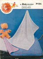 vintage crochet pattern for pram cover
