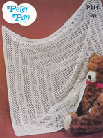 vintage baby knitting pattern shawl  baby matinee jacket pingouin 357 1950s