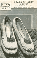 crochet knitting pattern ladies slippers