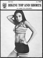 vintage crochet bikini from the early 1970s