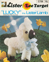 vintage knitted lamb toy pattern