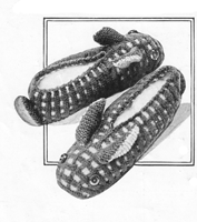 vintage childrens slipper knitting pattern bunnies