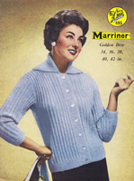 Great vintage ladies jacket knitting pattern