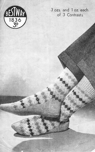 Vintage Mens Socks Slippers and Ties knitting patterns available from ...