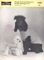 Dog coat knitting pattern for a poodle