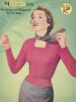 Great vintage ladies knitting pattern for a jumper