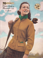 Fabulous ladies golfing jacket knitting pattern