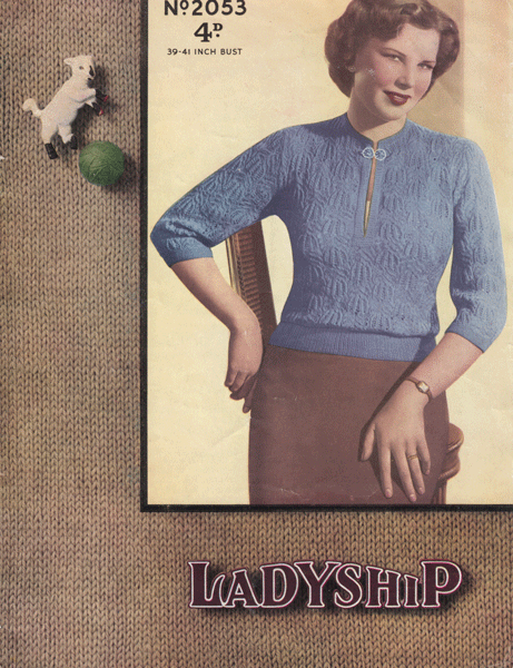 Vintage Ladies knitting patterns available from Fab40s.co.uk