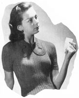 ladies cardigan jumper knitting pattern from 1946