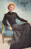 vintage ladies 1940s evening jumper