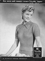 ladies jumper knitting pattern 1930s