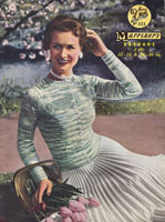 Great vintage ladies vintage cardigan knitting pattern