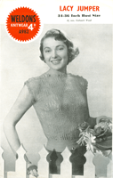 vintage summer top knitting pattern for ladies